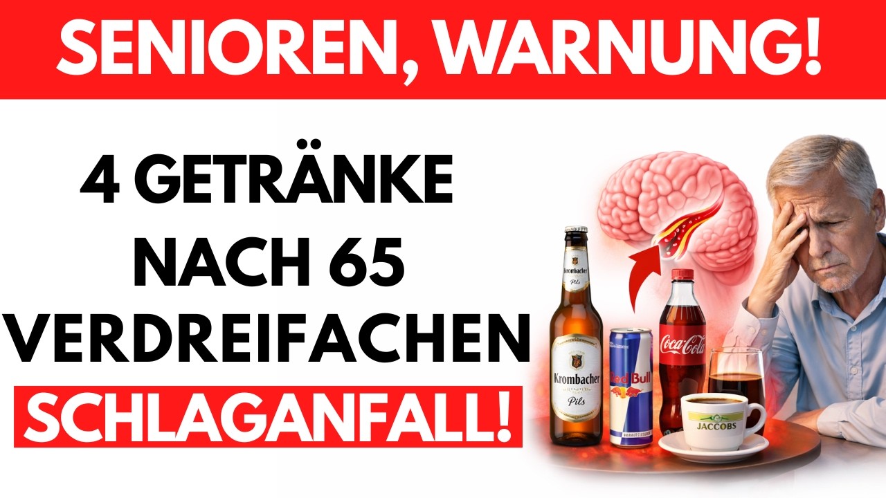 Über 65? Diese 4 Getränke am Abend verdreifachen Ihr Schlaganfallrisiko – sofort aufhören!