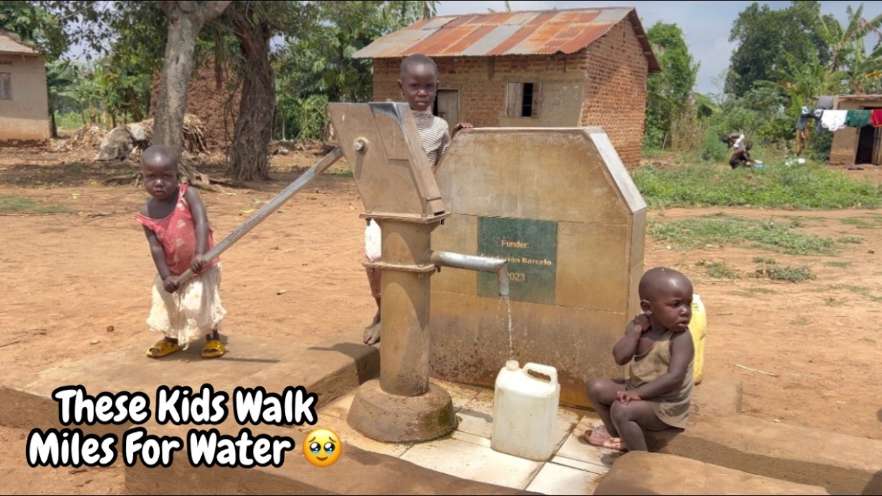I Found Kids at a Borehole Fetching Water In Rural Uganda - So I Surprised Them