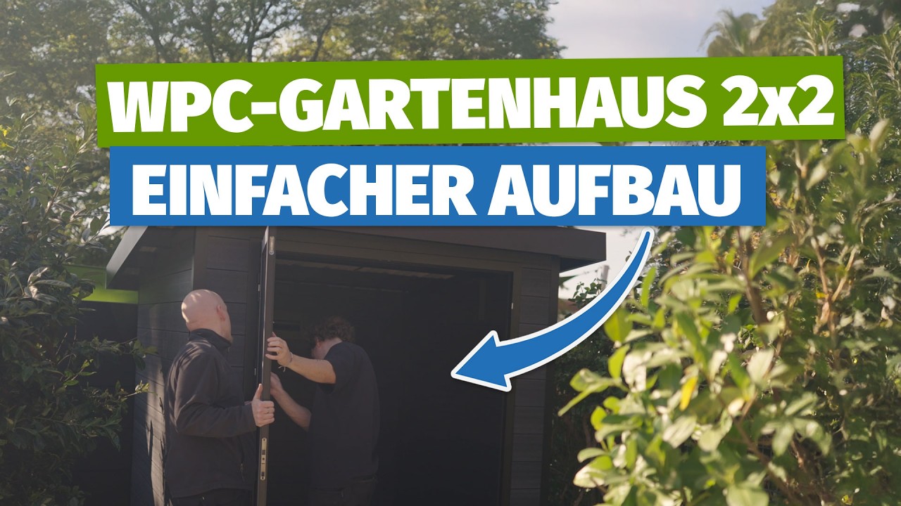 WPC Gartenhaus STOCKHOLM 2×2 m montieren | Schritt-für-Schritt Anleitung für Heimwerker