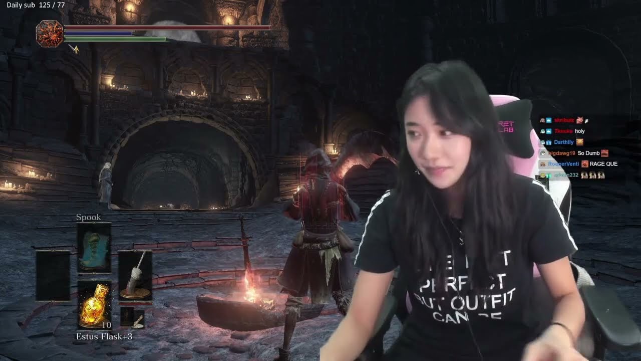 Jinnytty destroying her controller