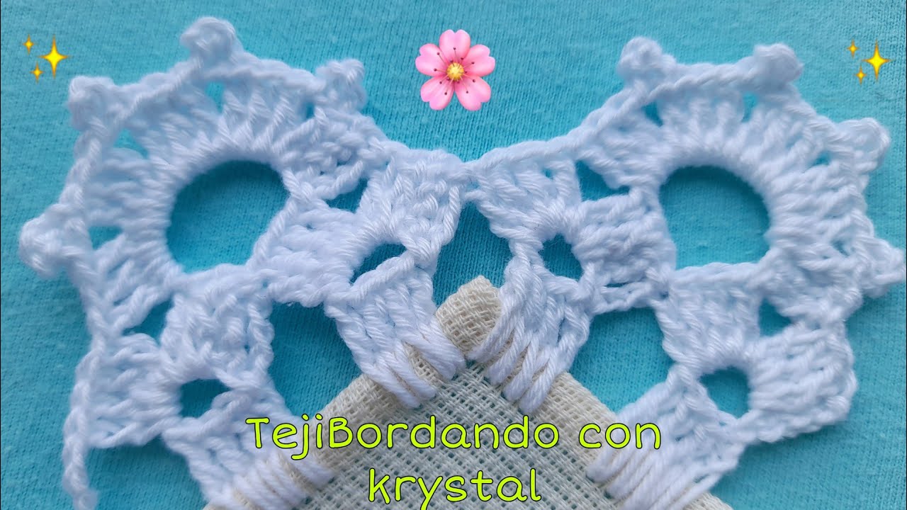 Puntilla #11 una sola vuelta es pequeña y fácil 🌷🌹🌻