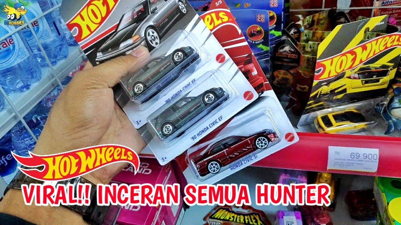 VLOG HUNTING HOT WHEELS YANG LAGI VIRAL! HONDA CIVIC SERIES - HOT ITEM SEMUA!