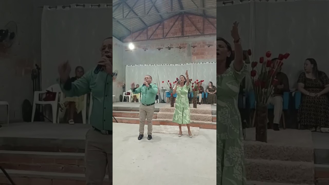 Dupla Josias e Raquel.   Igreja                   Alga e Ômega  Culto da Assistência  social. 
