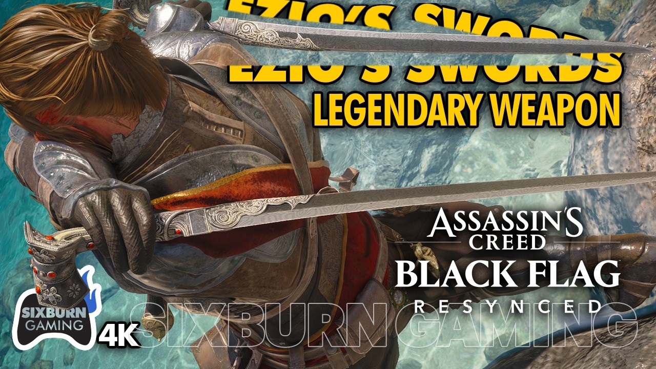 How to Get Ezio's Legendary Sword? Assassin&rsquo;s Creed Black Flag Resynced Weapon Showcase
