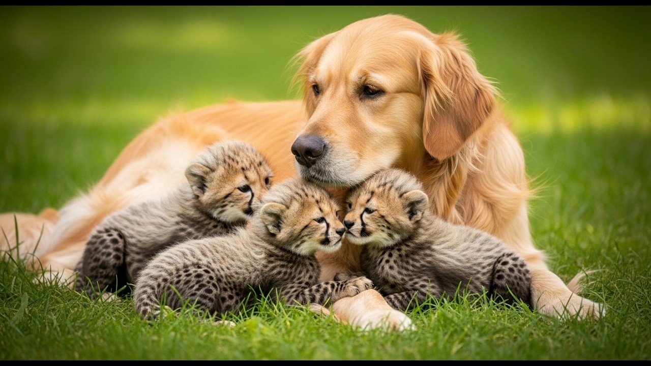 Mother dog Raised baby cheetahs, but when they grew up, the unthinkable happened