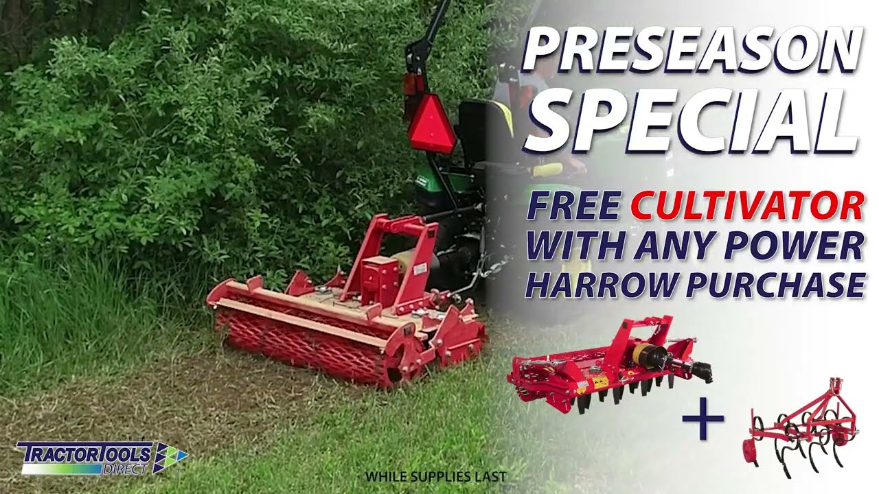 Preseason Special on Ibex Power Harrows | Compact Tractor Attachments