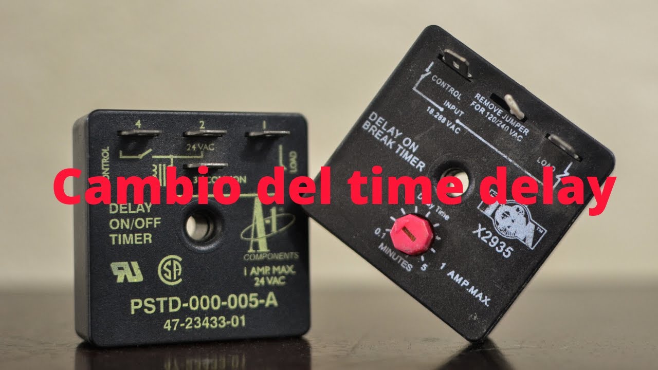 instalacion de un time delay de un aire acondicionado