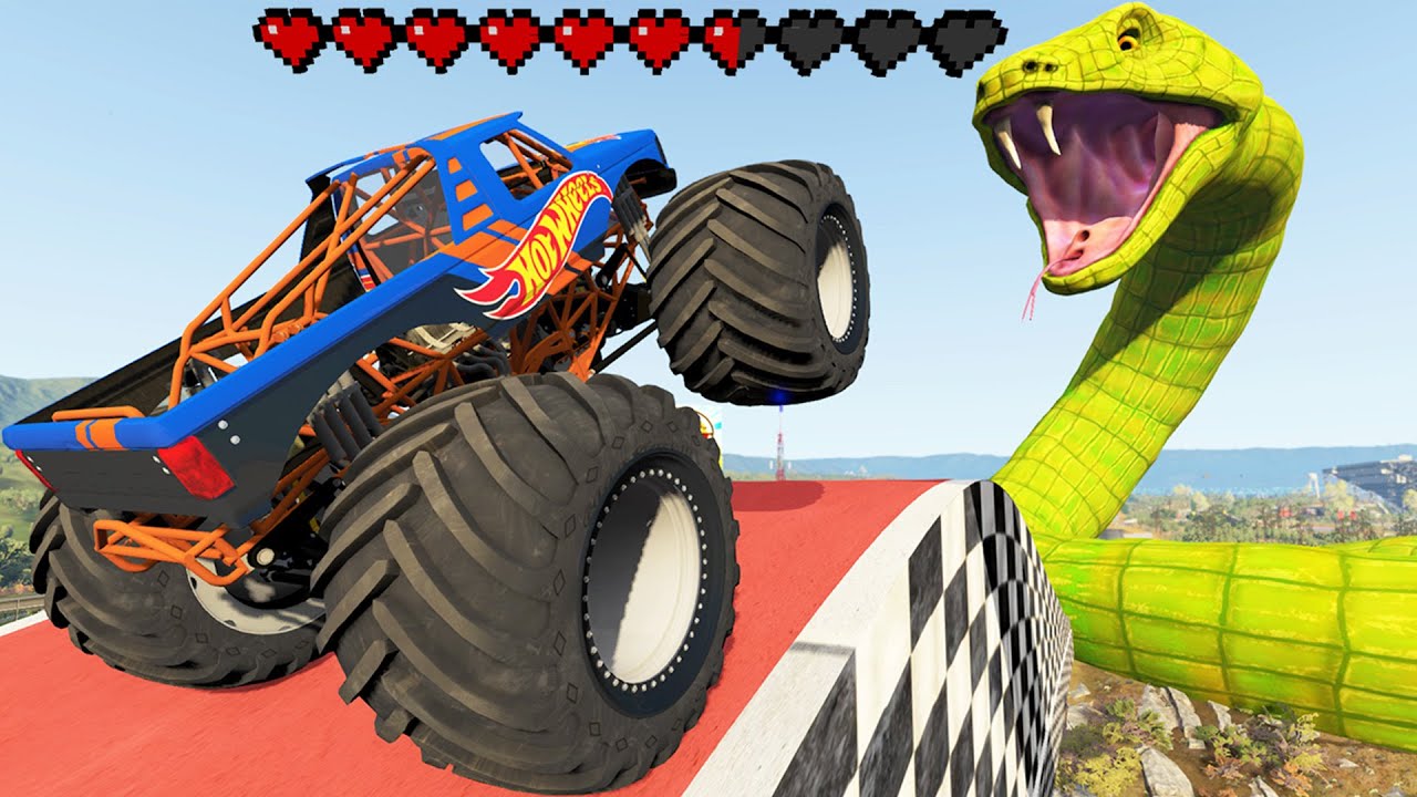 BeamNG Crazy Car Crashes and Jumps LIVE - Random Vehicles Total Destruction | BeamNG Mods