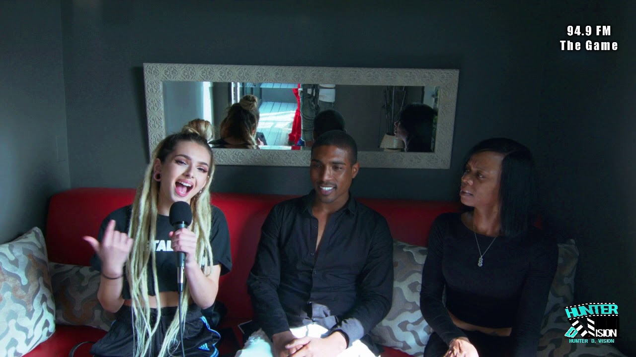 Zhavia star of The Four and Marcus Miles interview with 94.9FM 