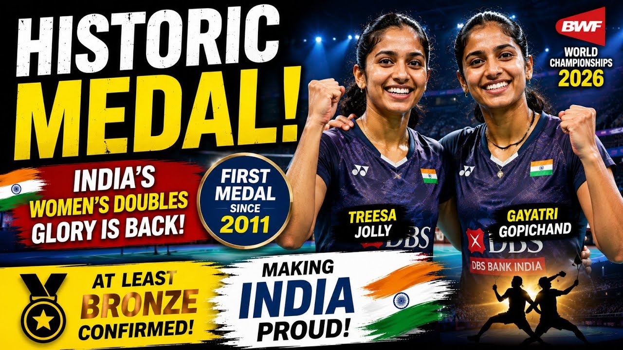 🥇🇮🇳 Treesa Jolly & Gayatri Gopichand Make India Proud | World Championships 2026