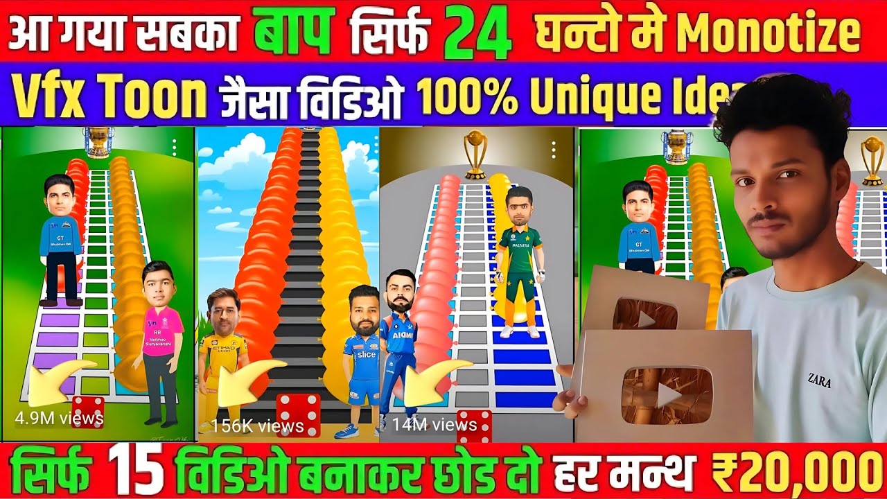 1 वीडियो में 1.5M सब्सक्राइबर कैसे लाएं? @Toons Vfx  जैसे वायरल वीडियो बनाना सीखें!
