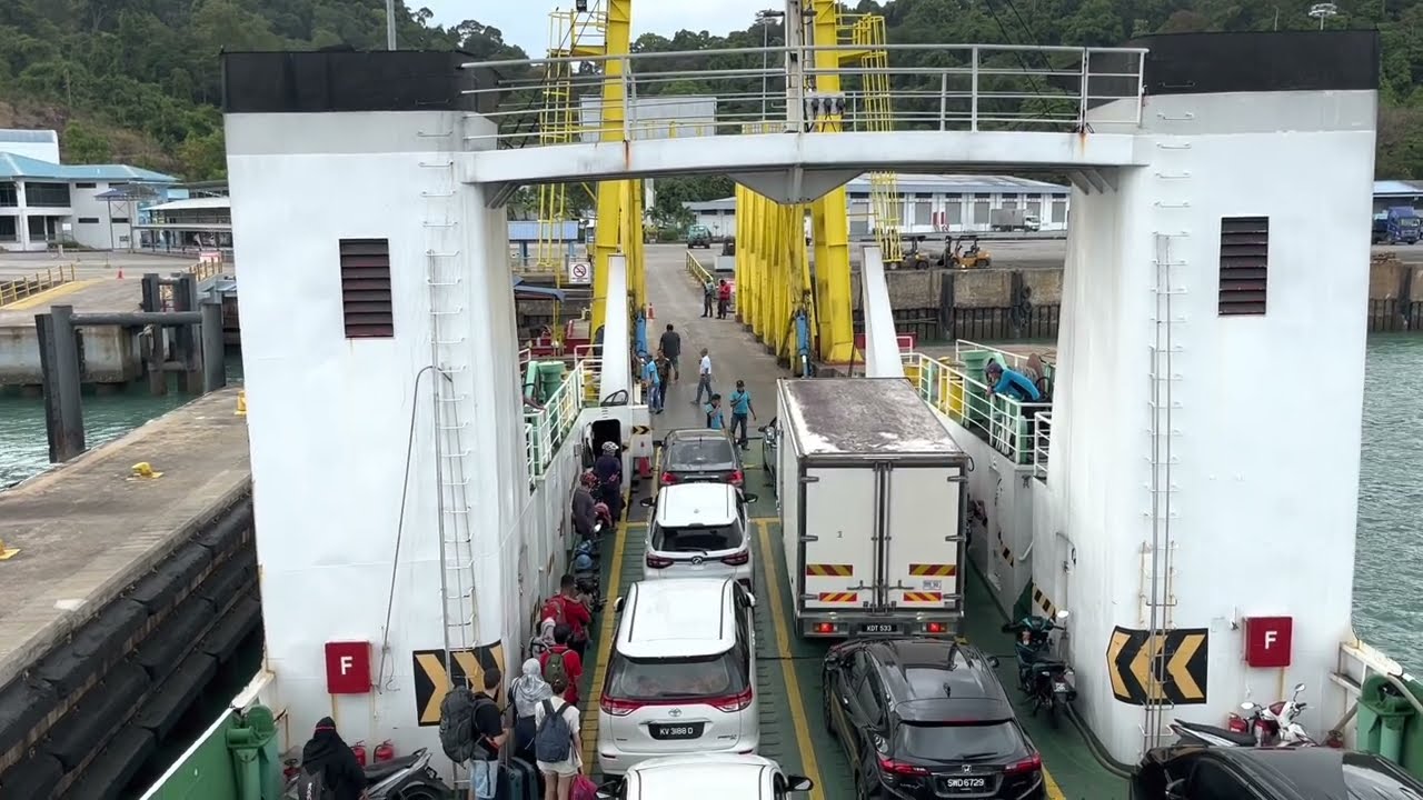 20 year old auto ferry from Perlis to Langkawi | Langkawi auto express | Malaysia travels 2023