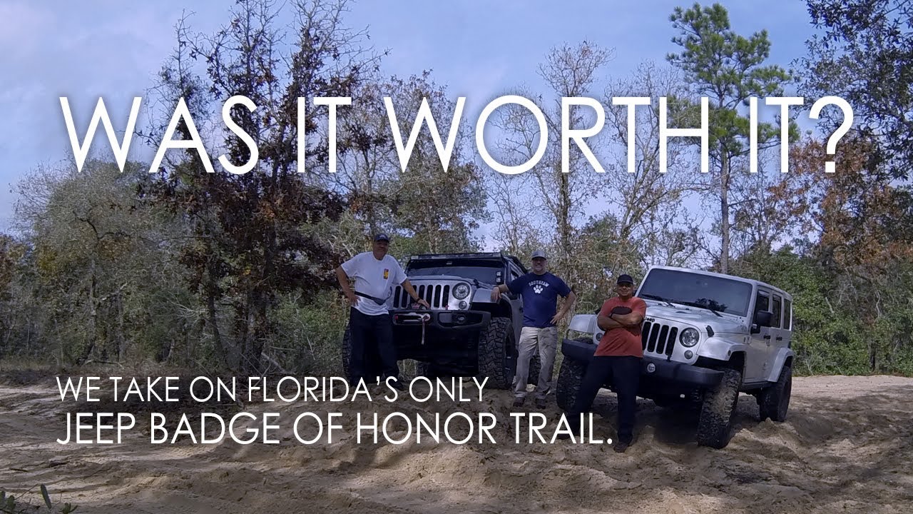 Jeep Badge of Honor: Tread Lightly Trail. Ocala, Florida. And Free Pinstripes