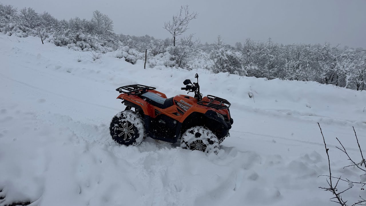 Cu atv-ul pe zapada 2026
