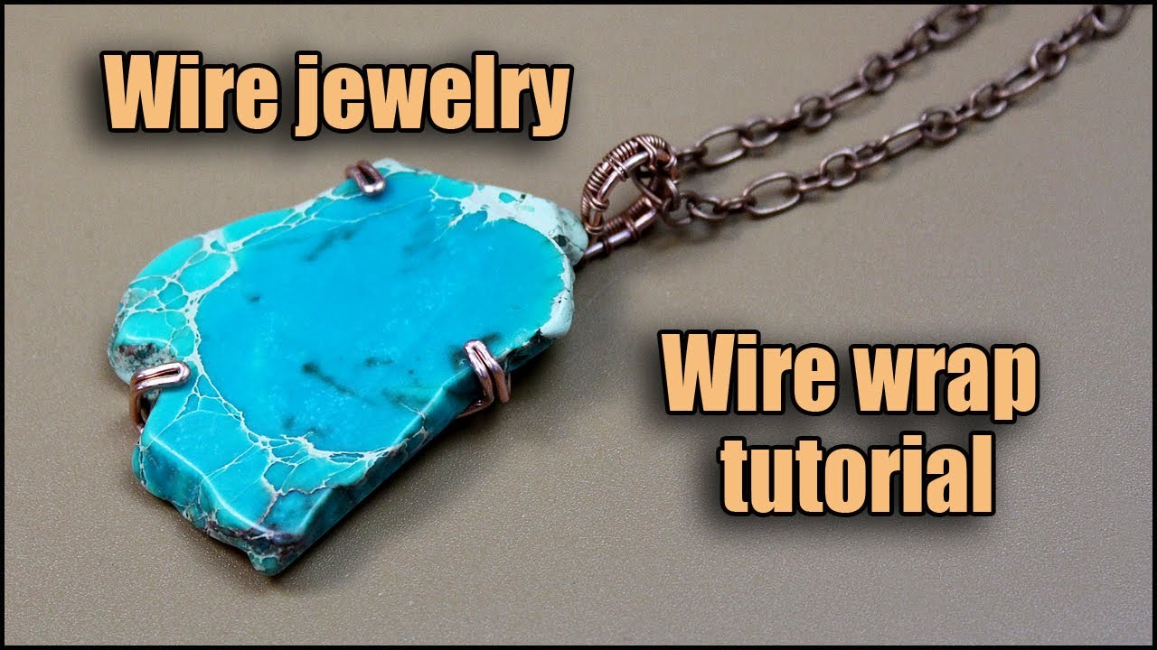 How do you wrap gemstones with wire? Wire wrap tutorials - wire wrapped pendant.