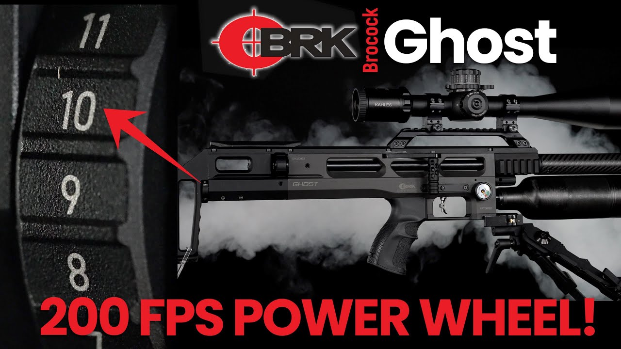 Использование колеса регулировки мощности на пневматическом оружии BRK Ghost