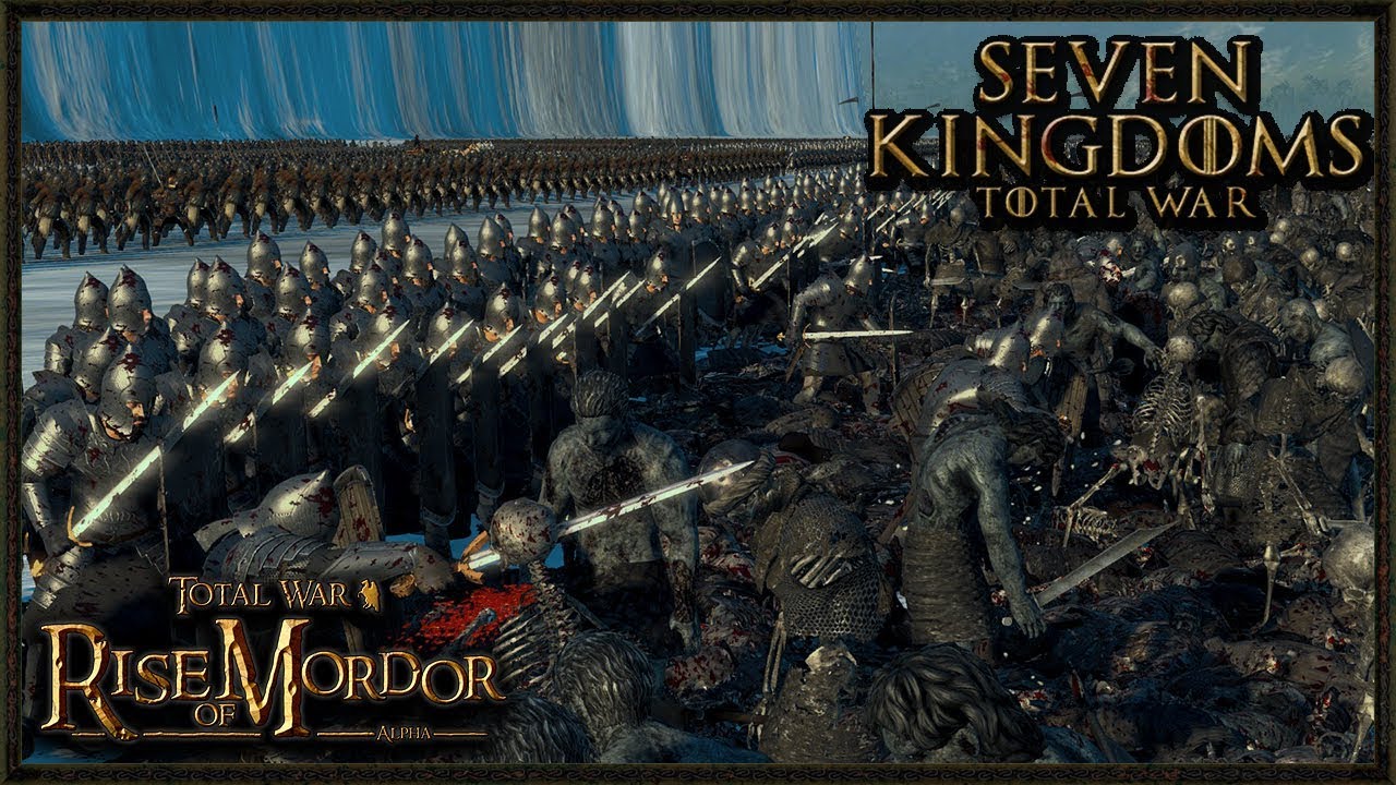 Massive 20,000 Lord OF The Rings Vs White Walker Battle - Total War: Rise OF Mordor Gameplay
