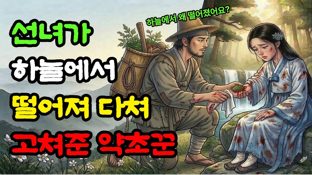 하늘에서 떨어져 다친 선녀를 구해준 약초꾼, 그날 밤 벌어진 소름 돋는 일 | 야담 | 민담 | 야담| 오디오북| 옛날이야기 | 설화 | 수면동화