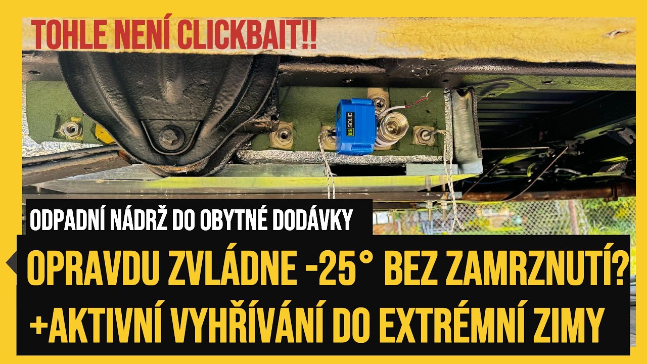 DIY odpadní nádrž do dodávky | Grey Water Tank antifreeze –25 °C ❄️ Campervan Vanlife 🔥