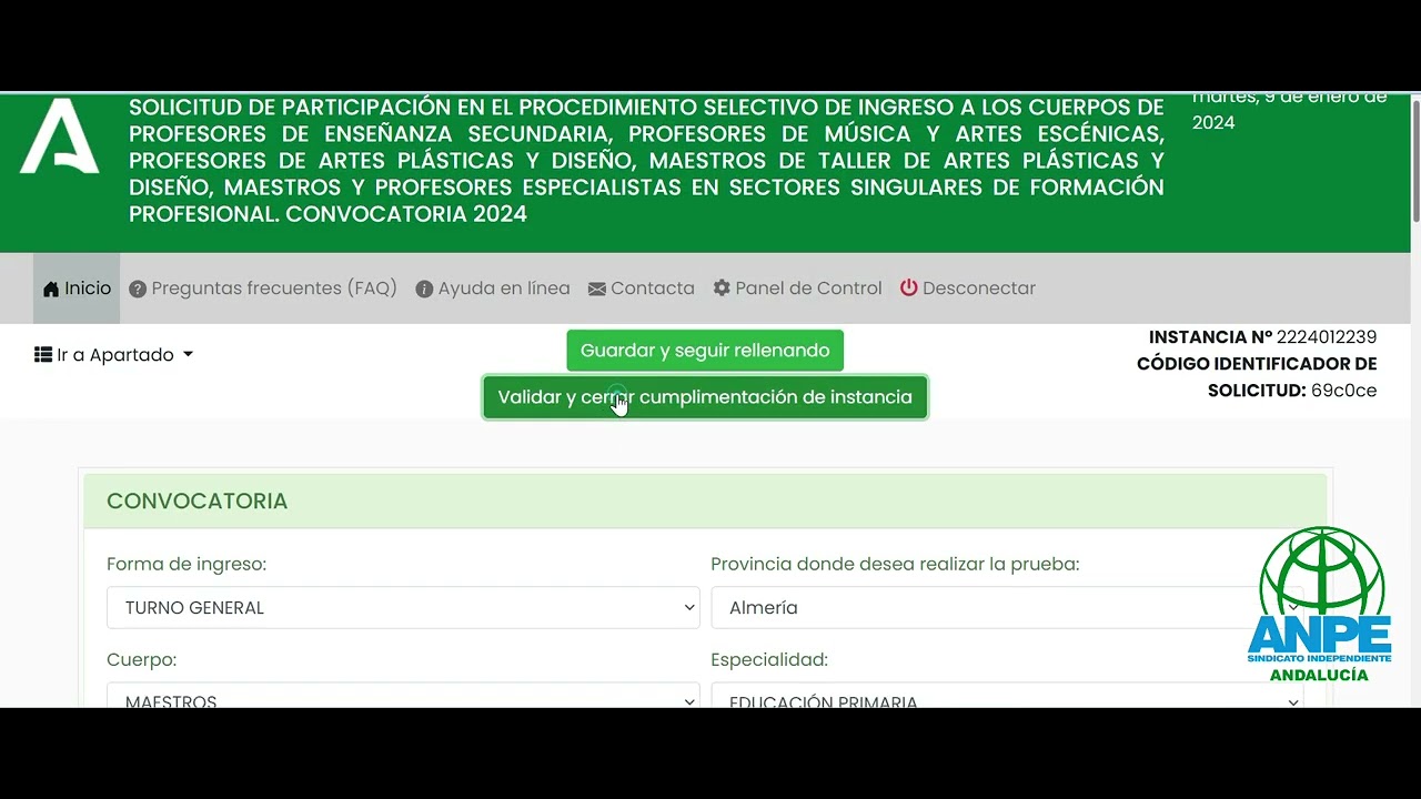 Inscripción en el concurso-oposición docentes 2024: Vídeo tutorial.
