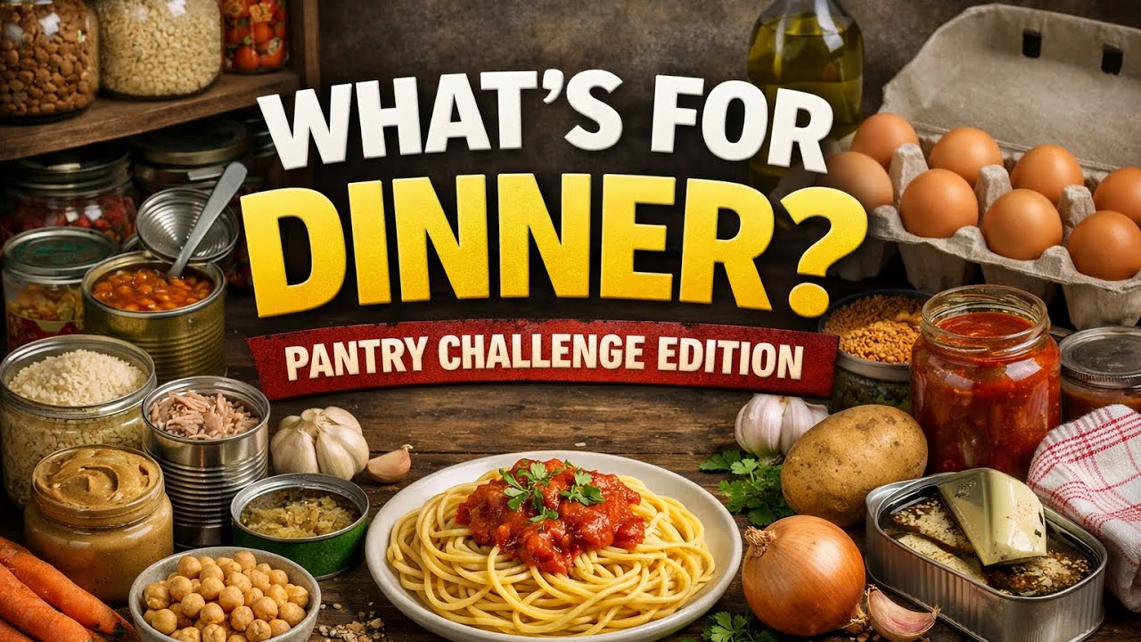 ￼What’s for dinner? Pantry challenge edition #foodchallenge #whatsfordinner 
