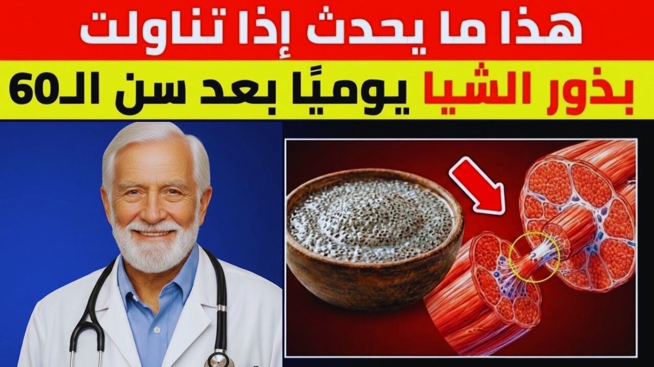 بعد الستين؟ ماذا تفعل بذور الشيا وبذور الكتان بجسمك يوميًا! طبيب يكشف الحقيقة 🔥😲
