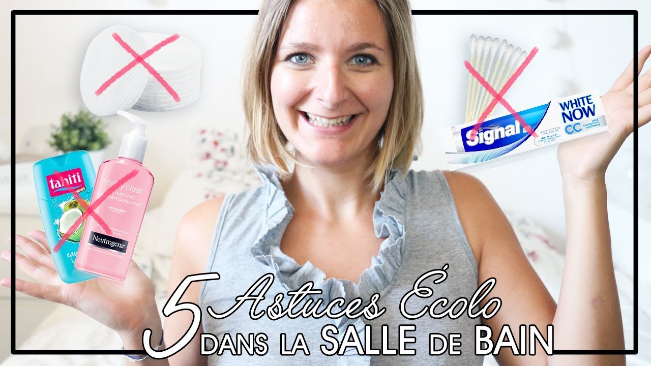 5 astuces &eacute;colos et zero d&eacute;chet dans la salle de bain
