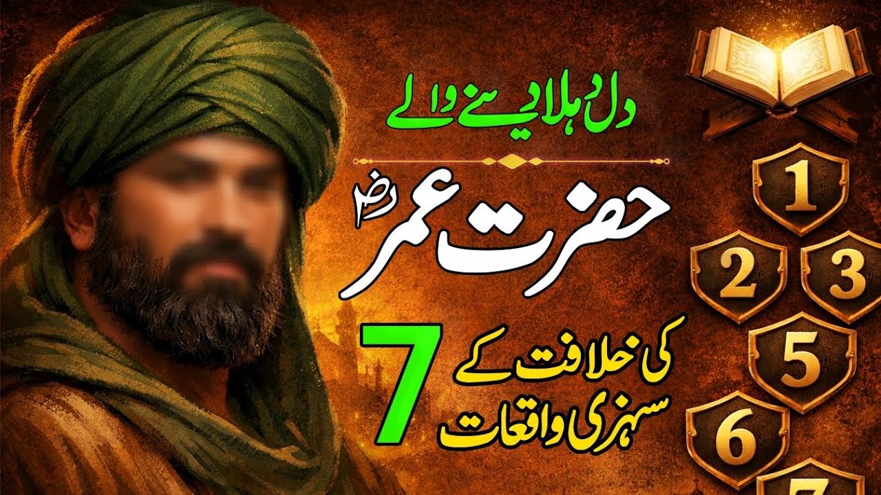 Hazrat Umar (RA) ki Khilafat ke 7 Sunhri Waqiat | Islamic History#HazratUmar#KhilafatEUmar#BasiratTV