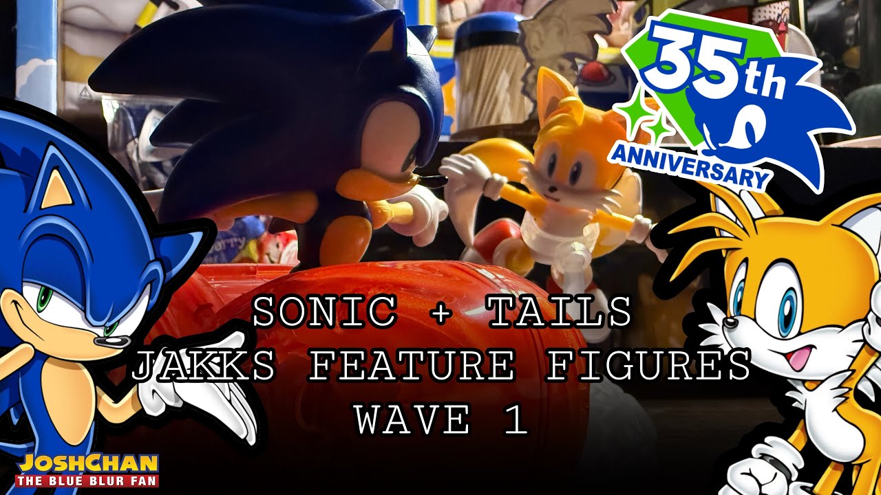 Sonic and tails jakks feature figures WAVE 1! 