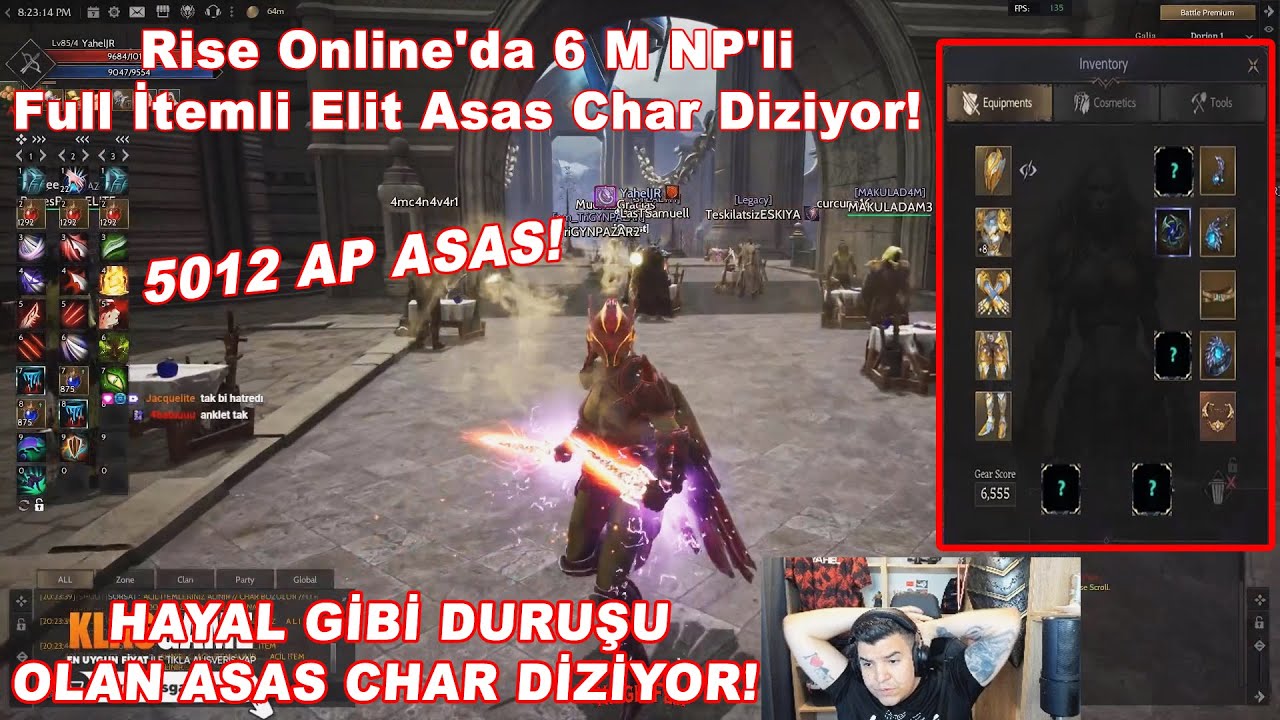 Yahel - Rise Online'da 6 M NP'li Full İtemli Hayal Gibi Duruşu Olan Asas Char Diziyor! | Rise Online