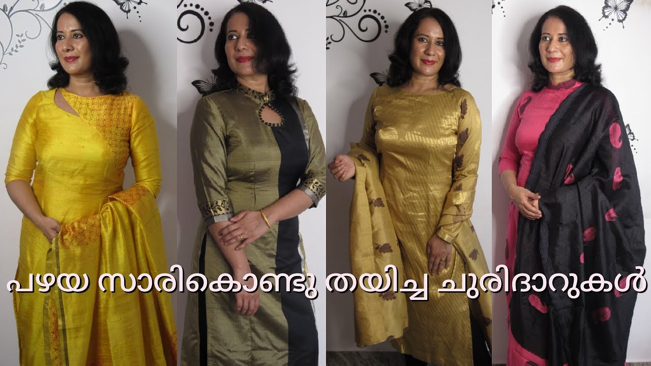 Convert Old Saree Into Salwar-My Stitched Salwar Collection-Reuse-Salwar Designs-Part 2