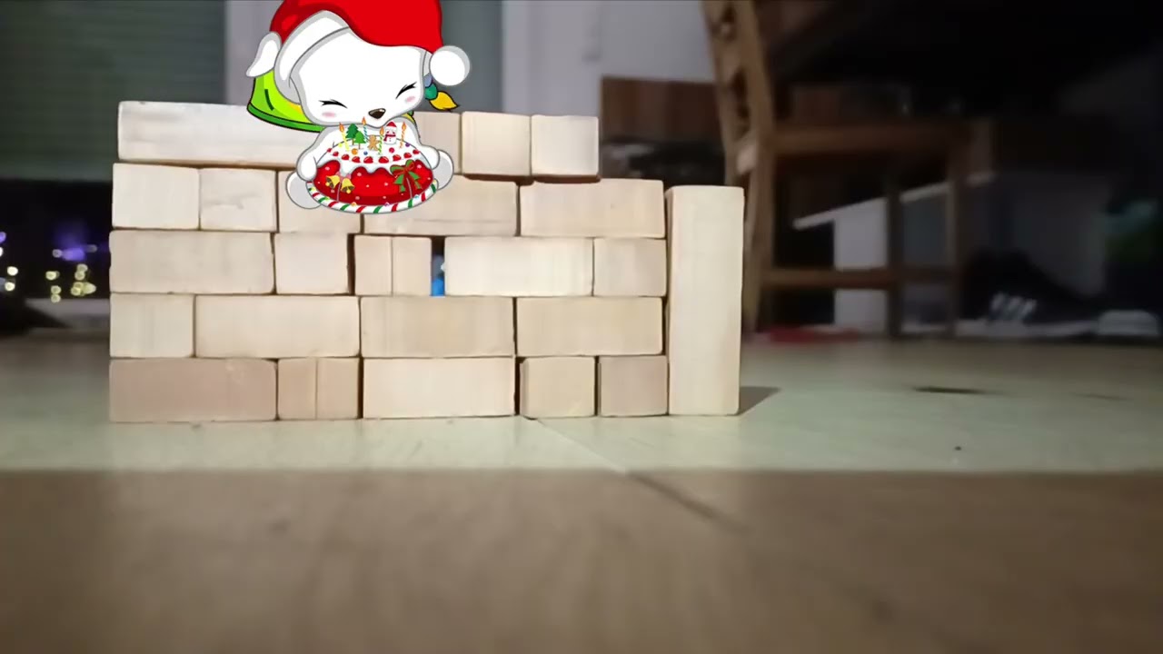 Rc Lego Auto zerst&ouml;rt Mauer