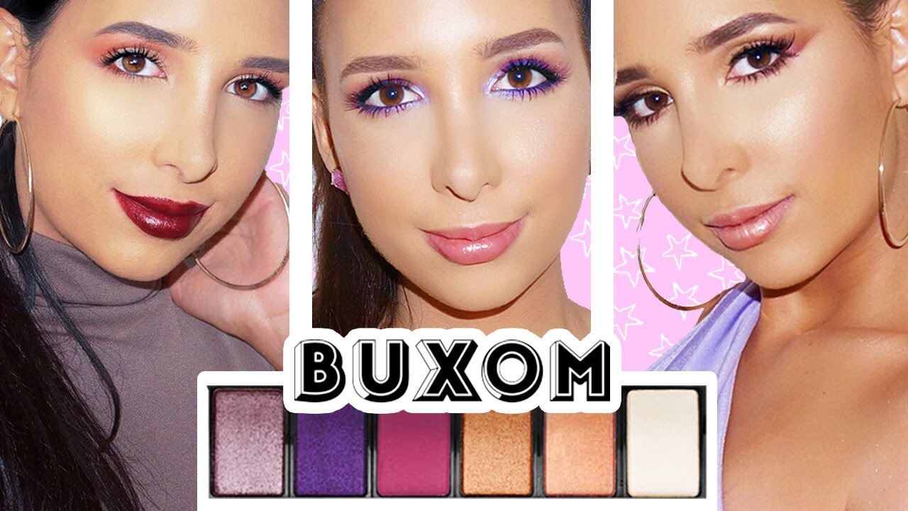 I CREATED MY OWN PALETTES?? 3 Easy Eyeshadow Looks with Buxom Cosmetics | Mar