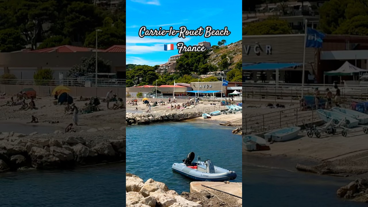 🌊 Relaxing Mediterranean Waves #sea #peacefulwaves #provence #travel #beach #frenchriviera #nature