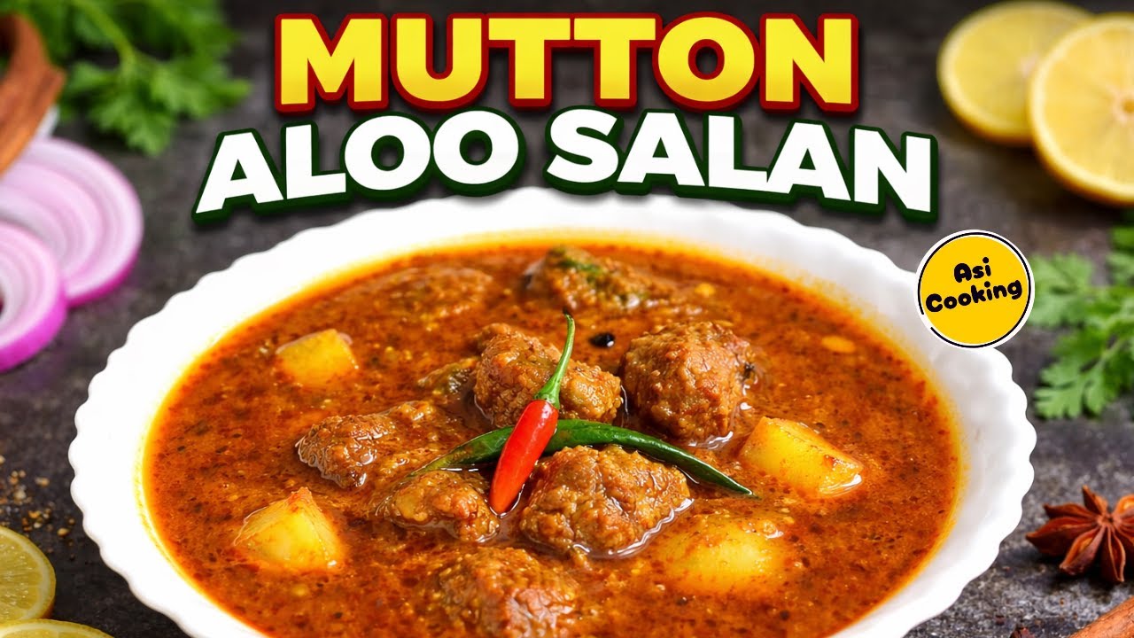 Mutton Aloo Salan Recipe | Mutton Potatato Recipe