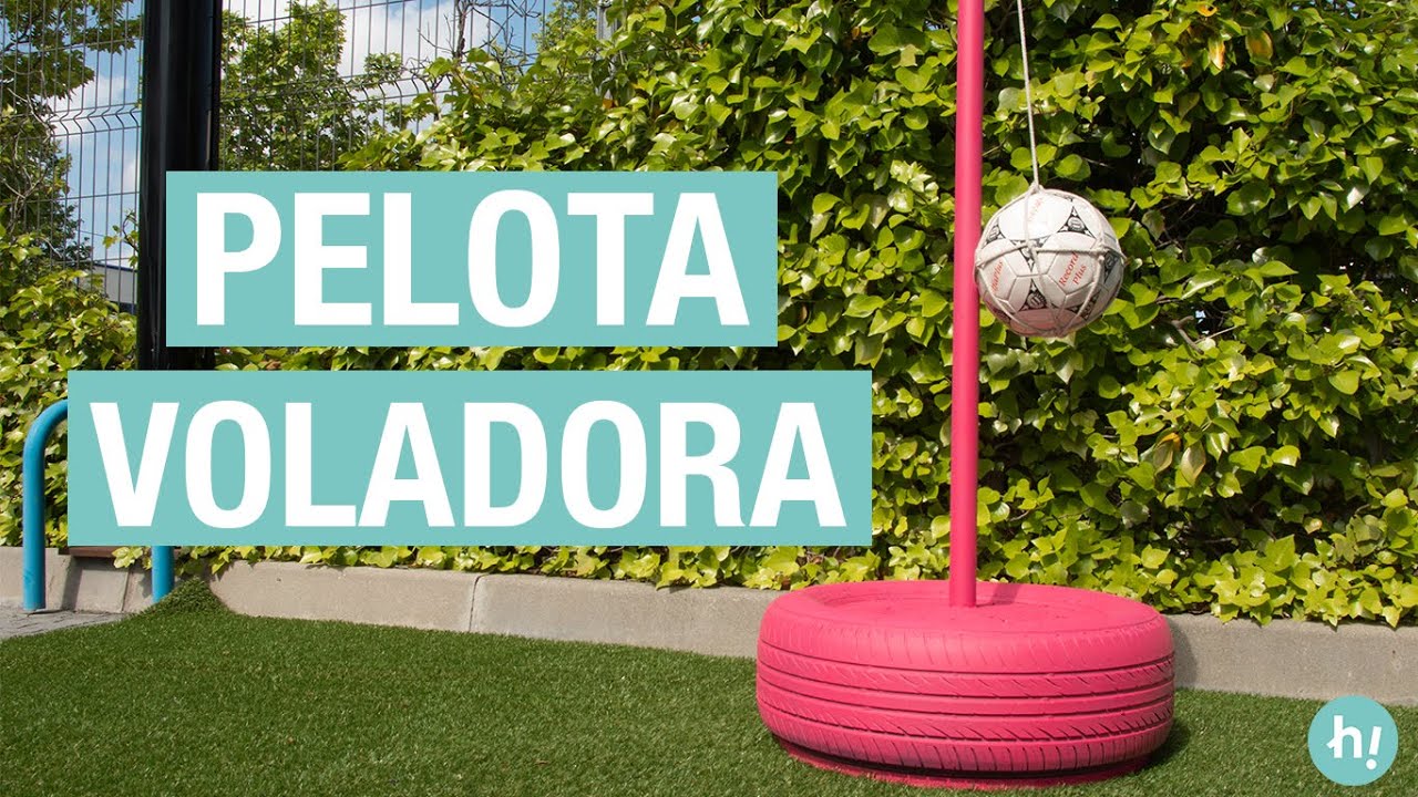 Cómo hacer un juego de pelota con un neumático reciclado · Handfie DIY