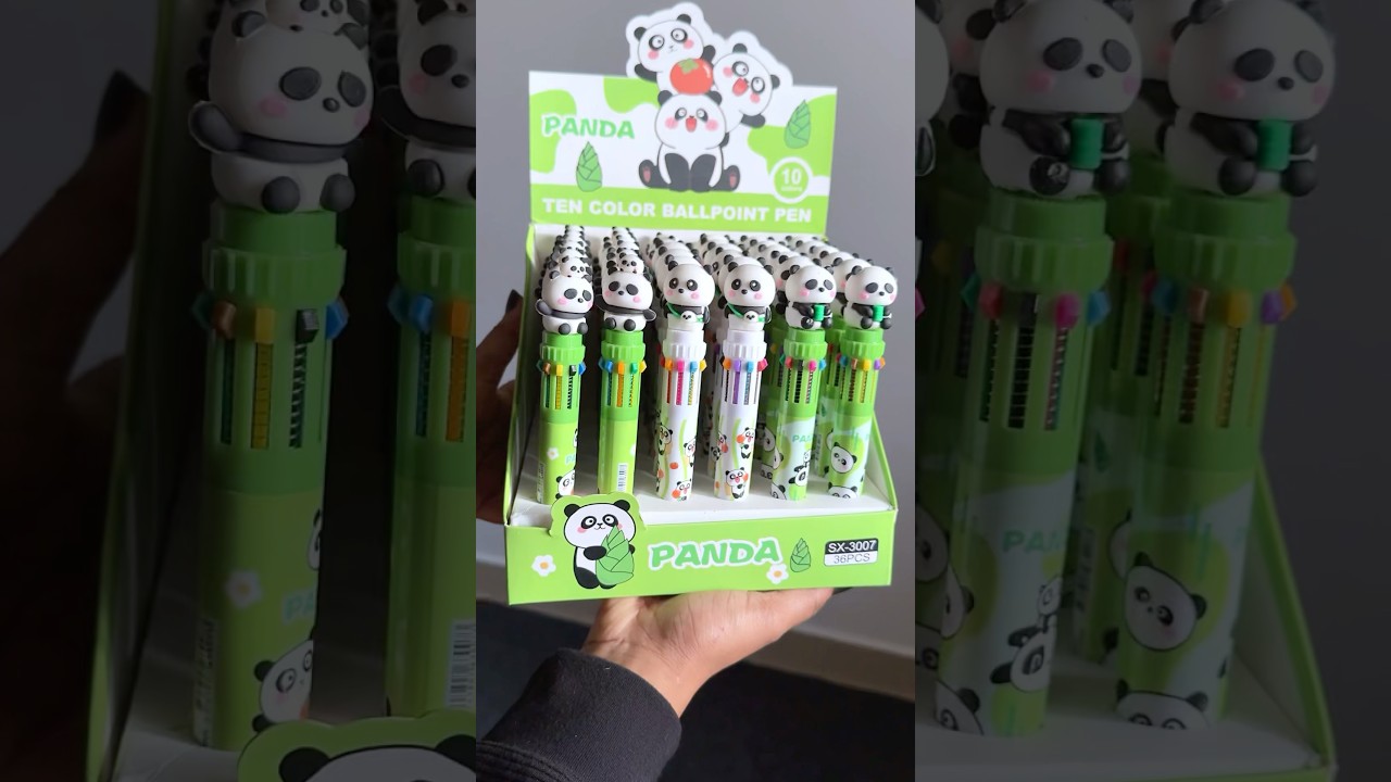 Ручка Panda 10 в 1 🐼🌷✨ Ностальгические ручки теперь в стиле &laquo;Панда&raquo; 😍🌷✨ #приветанда #панда #канце...