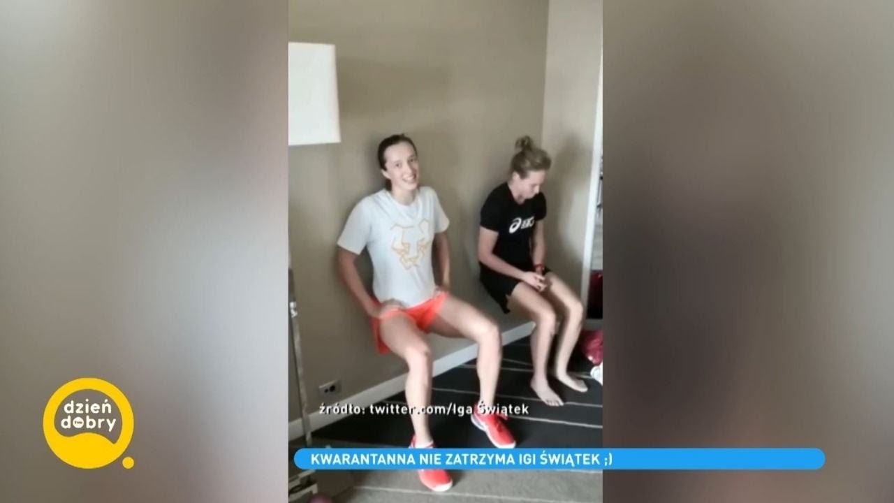 Iga Świątek trenuje w... pokoju hotelowym. Jak poradzi sobie na Australian Open? [Dzień Dobry TVN]