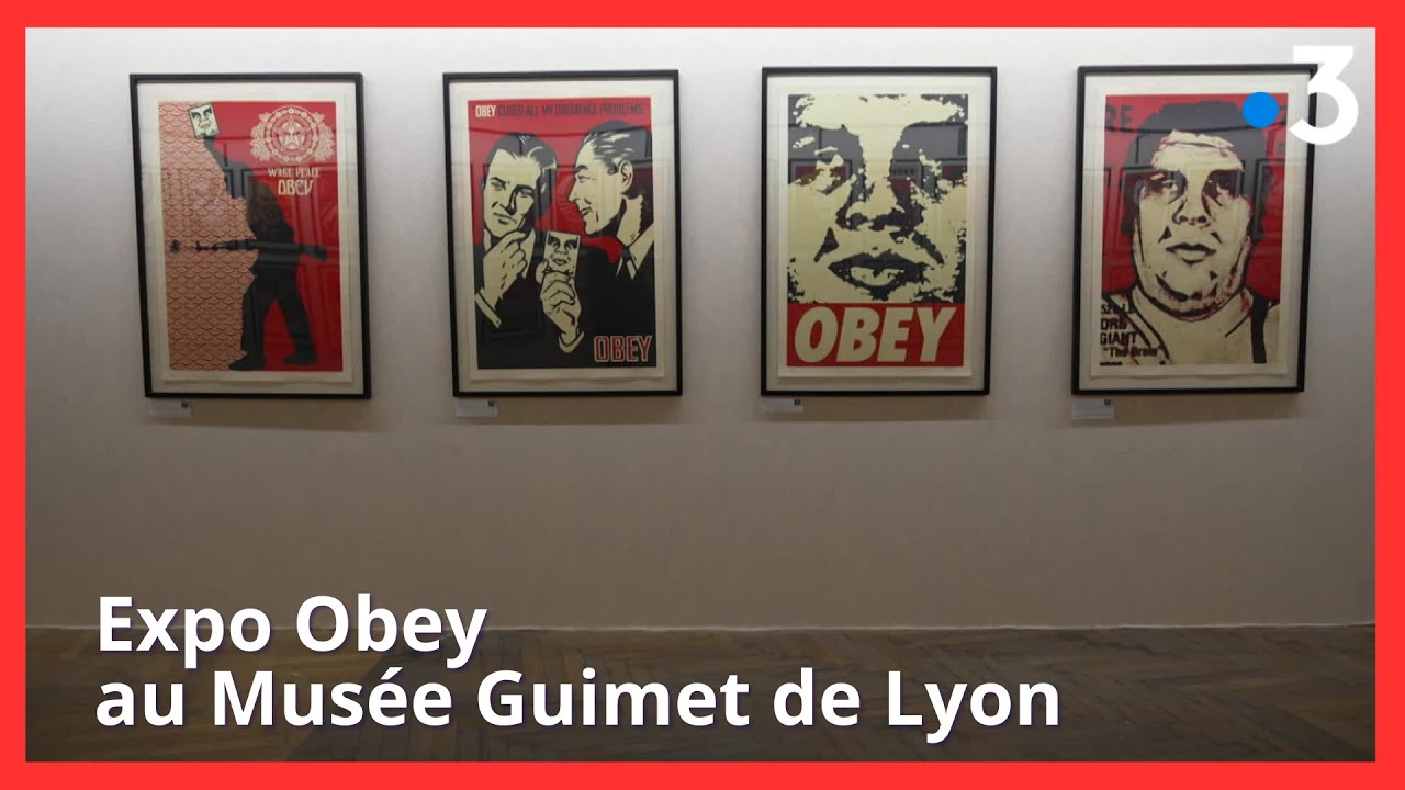 1000 œuvres de Obey exposées au Musée Guimet de Lyon