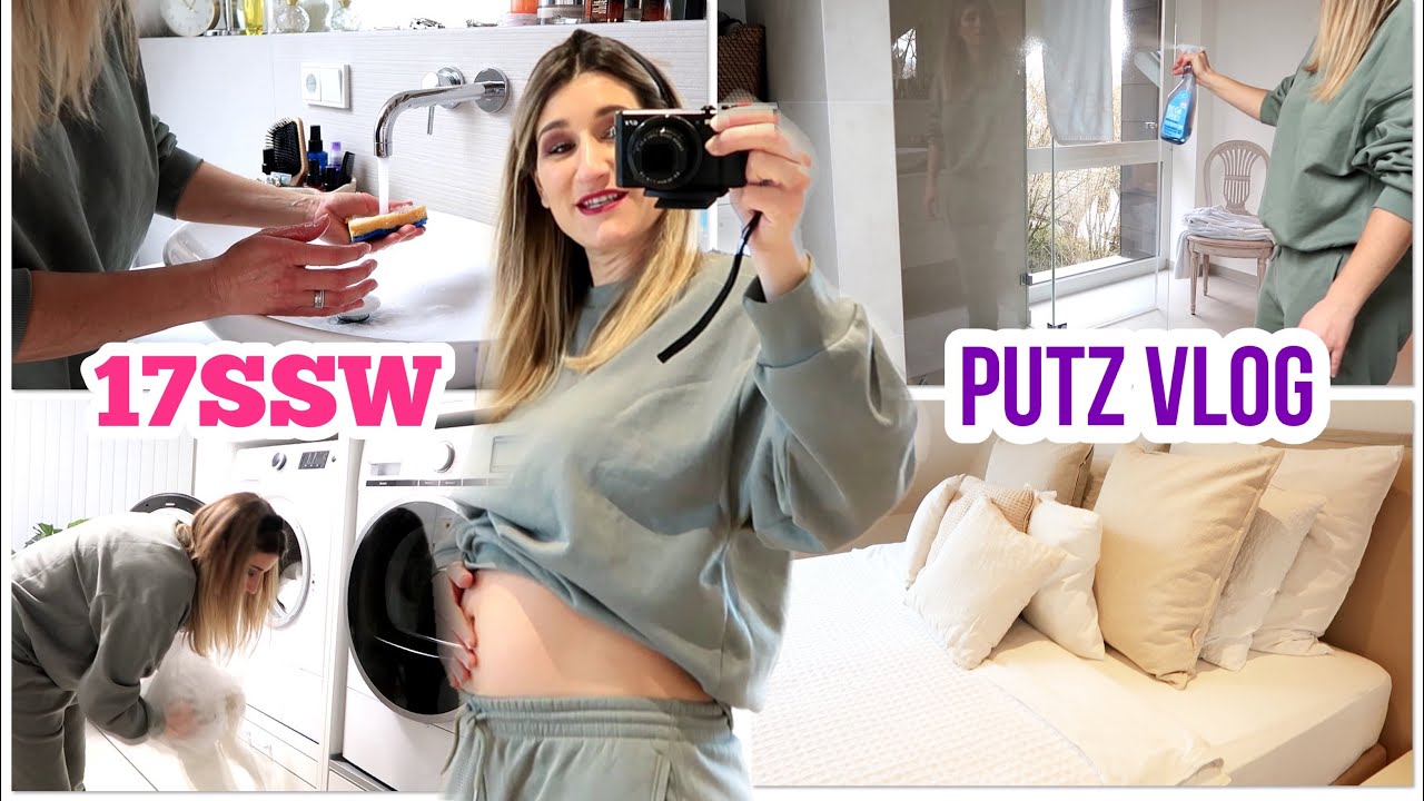 🧹PUTZ & MAMA VLOG | 17 SSW | Schlafzimmer & Bad putzen | Deep Clean🧹Tipps für Bad und Bett 🛏️
