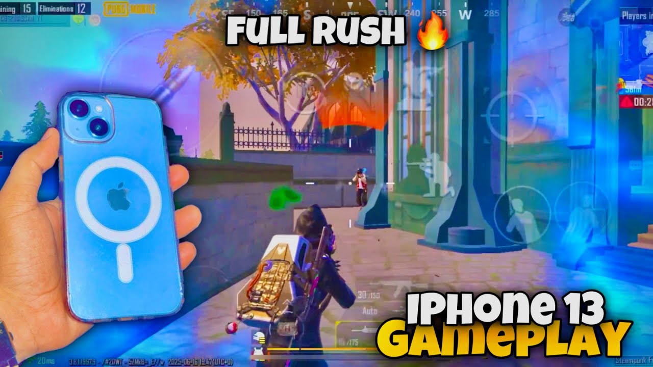 iPhone 13 Pubg Test in 2025 🔥 IOS 18.5 Full Ruch Solo Vs Squad Livik Gameplay ☠️