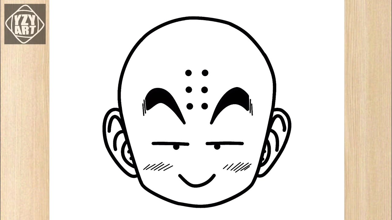 How To Draw KRILLIN Step By Step || Easy Dragon Ball Drawing || EASY