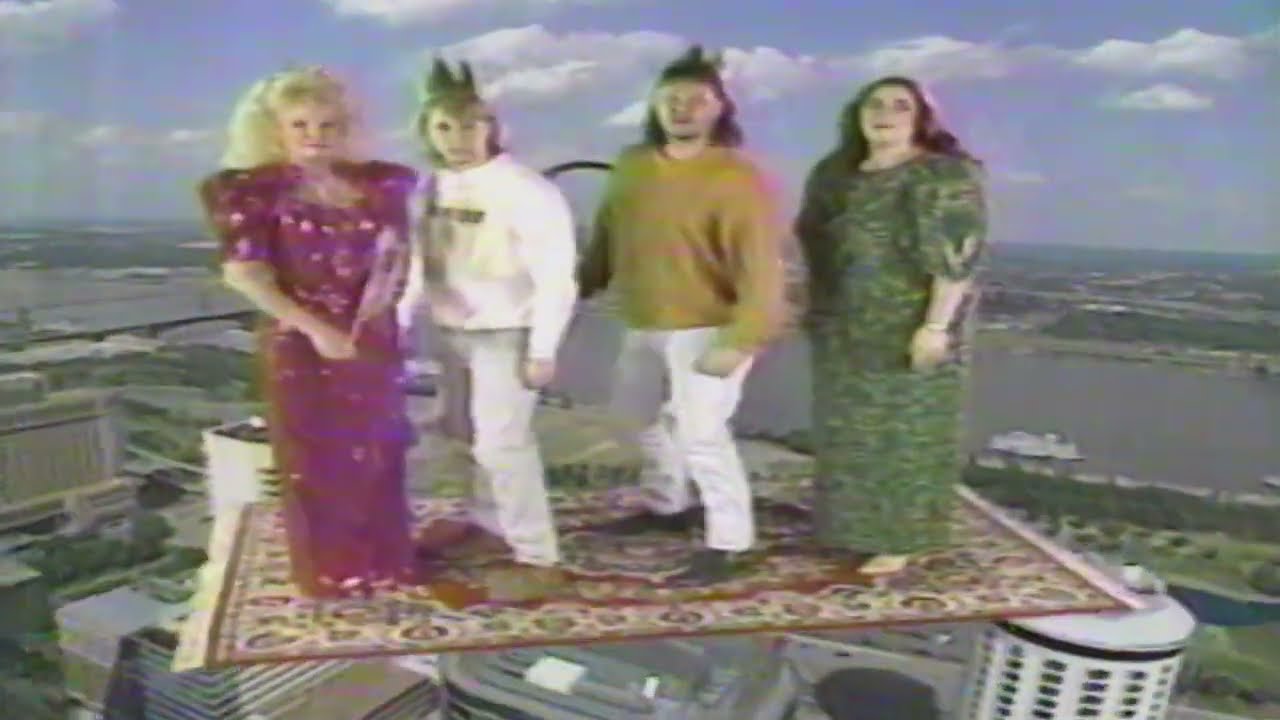 Becky, Queen of Carpet, and Wanda, Princess of Tile, with Steve & DC commercial (1992)