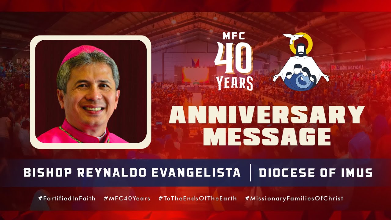 Anniversary Message | Bishop Reynaldo Evangelista of the Diocese of Imus