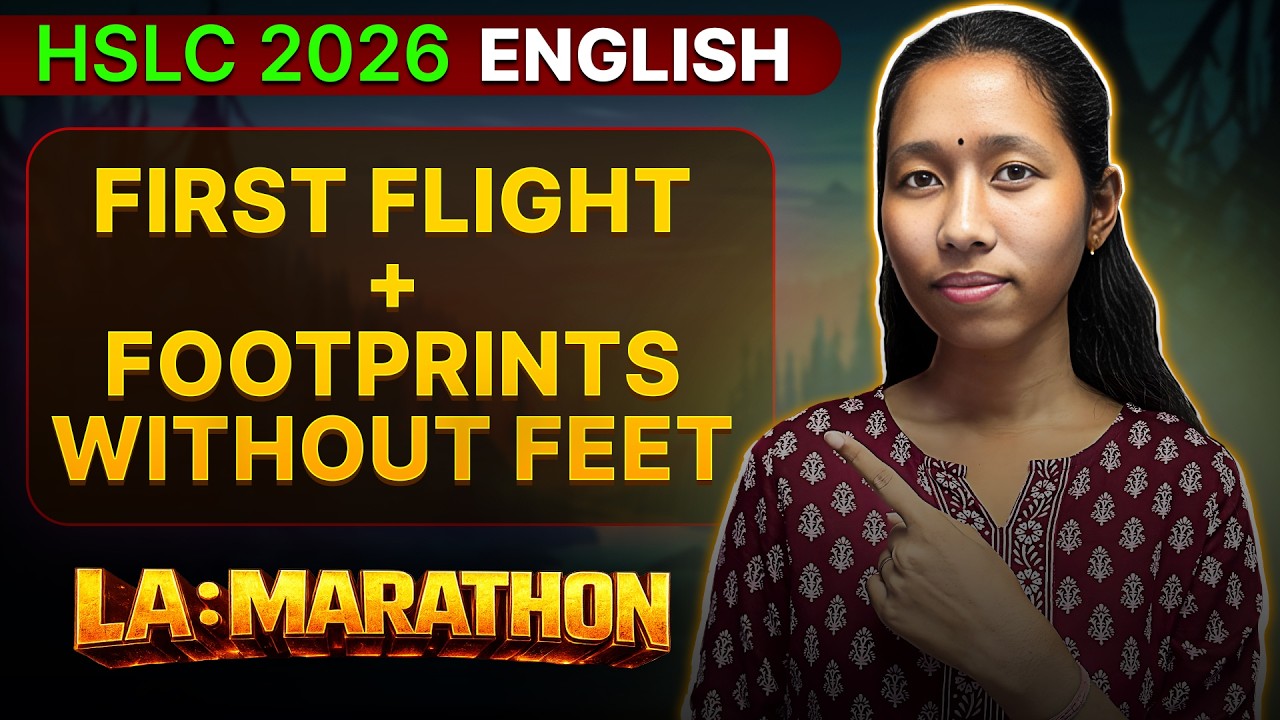 HSLC 2026 - Complete English 🔥| First Flight + Footprints | Most Expected Question Answers| ONE SHOT