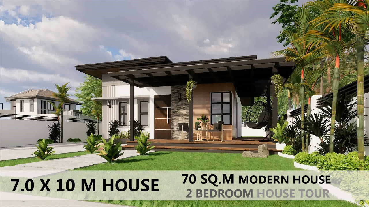 MODERN  SMALL HOUSE DESIGN |70 SQ.M 7MX10M |OFW HOUSE TOUR