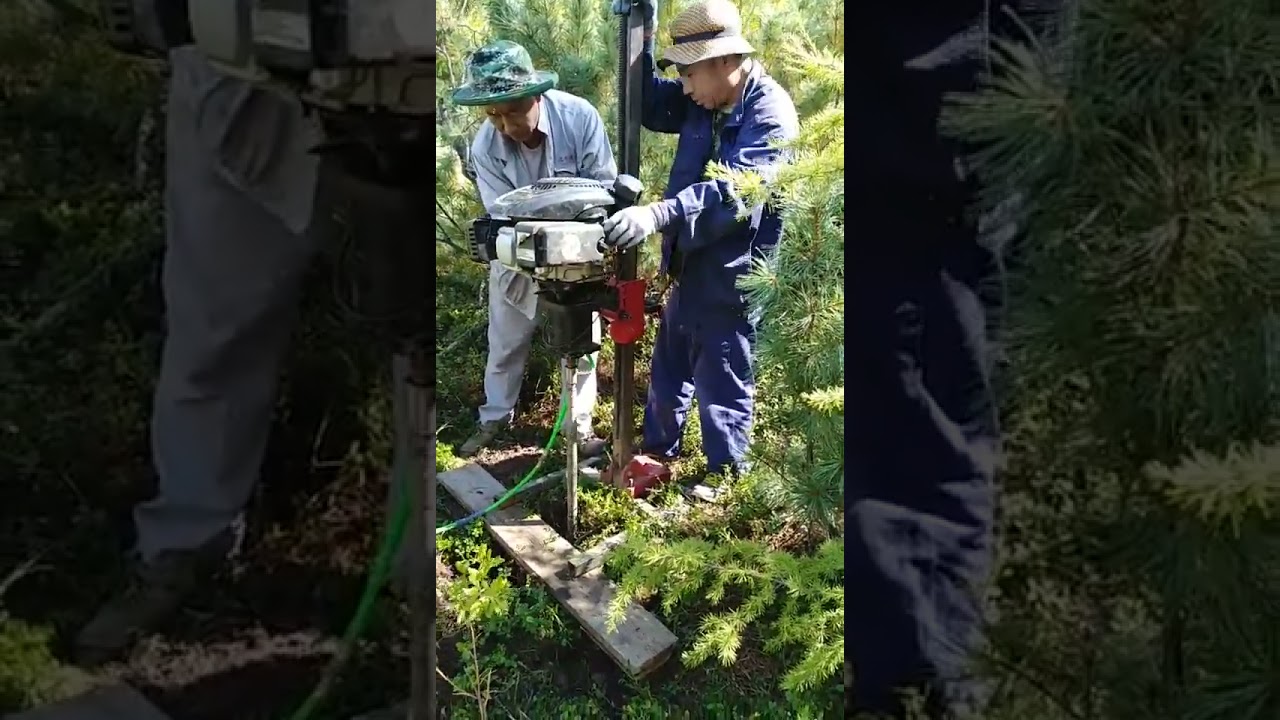 Small portable backpack core sample drilling rig machine, geological exploration drilling rig