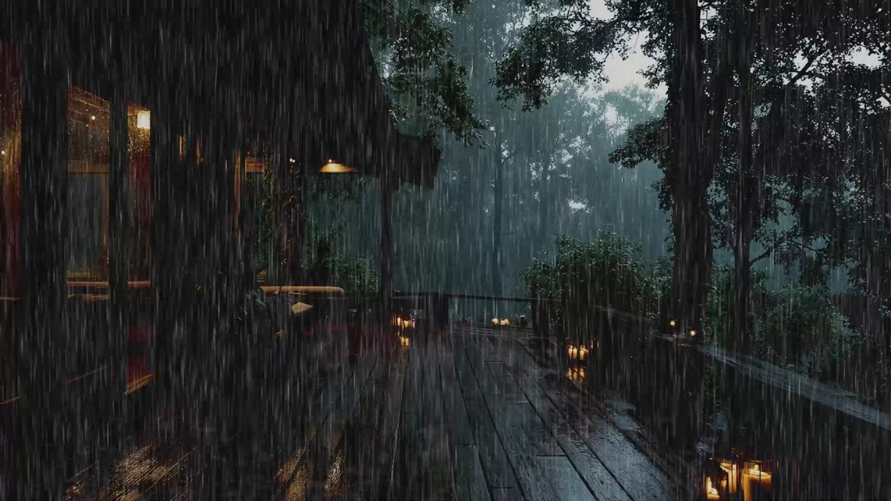 Rainy Forest Night | Sleep Peacefully with Gentle Rain Sounds