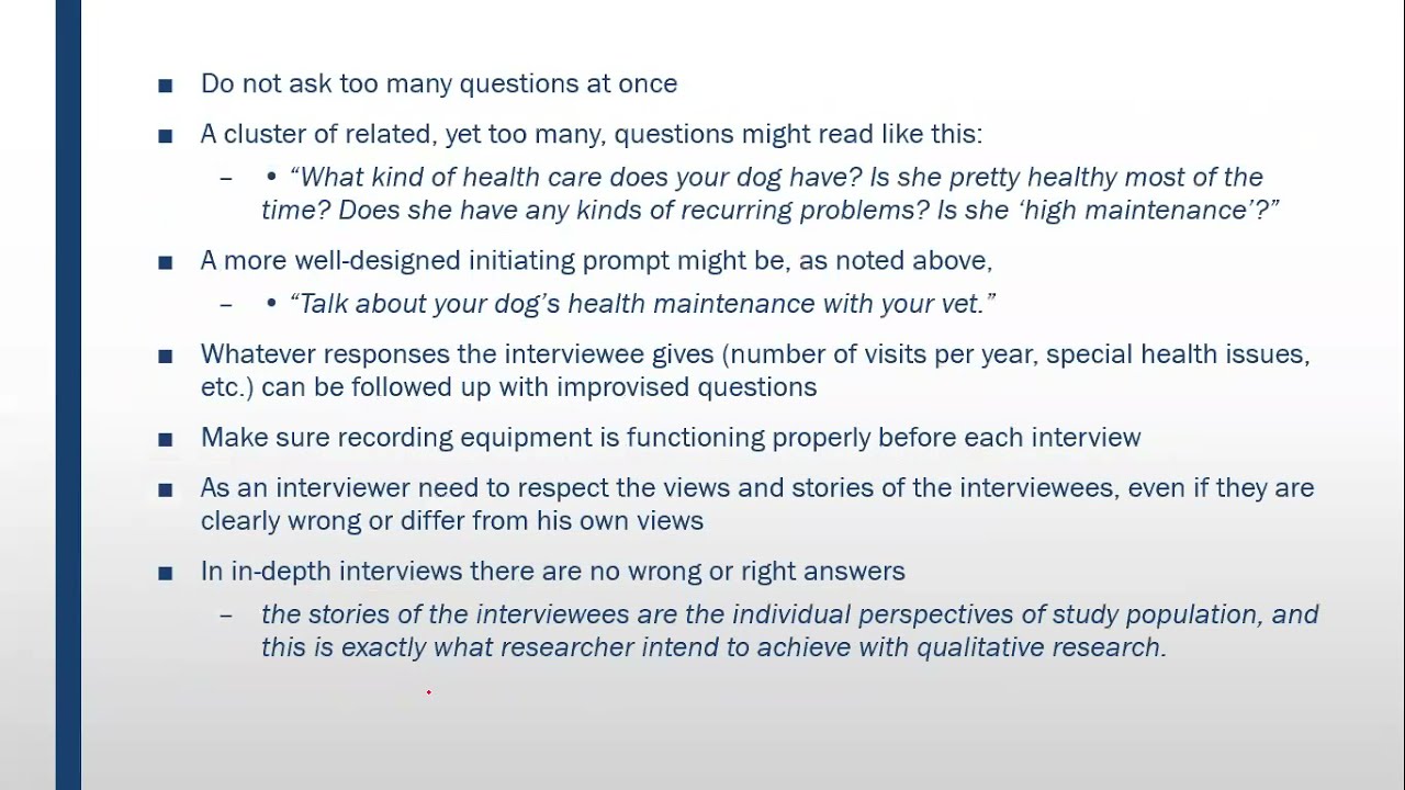 In-Depth Interview in qualitative research part 2 in Urdu and English with examples