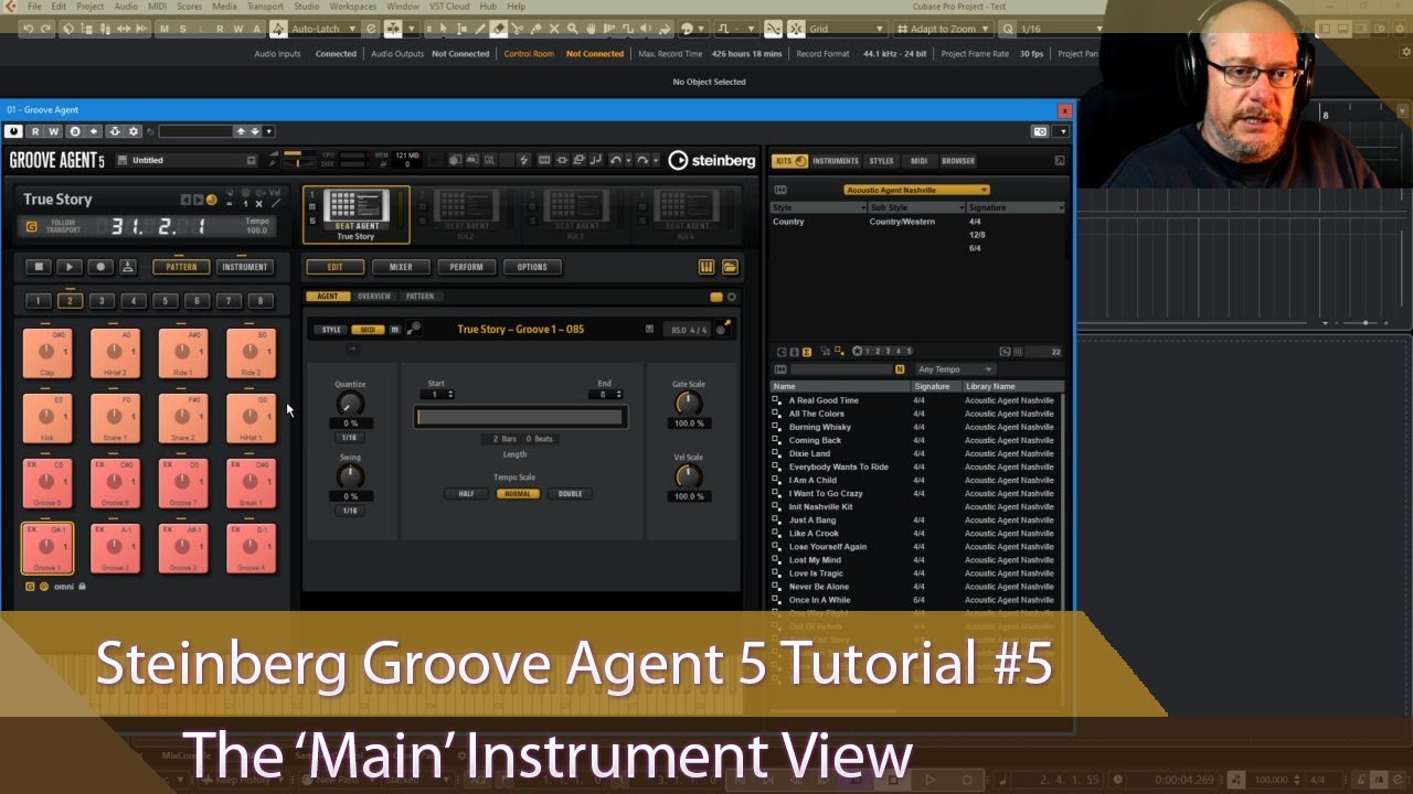 Урок Steinberg Groove Agent 5, эпизод №5 — Вид основного инструмента